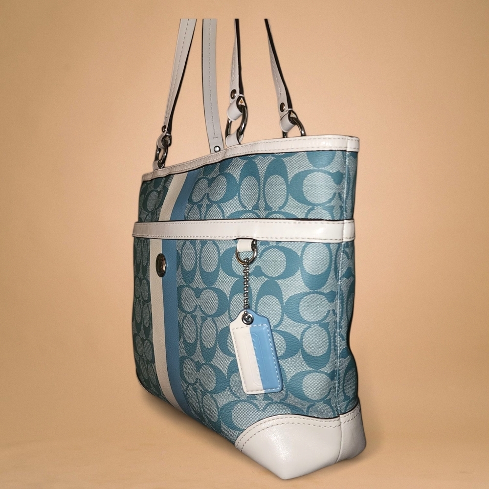 Coach Chelsea Heritage Monogram Tote - Picture 6 of 11